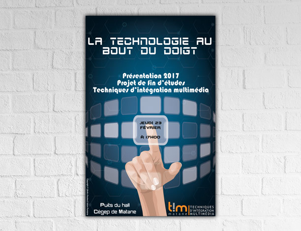 Affiche de présentation des projets de fin d'études